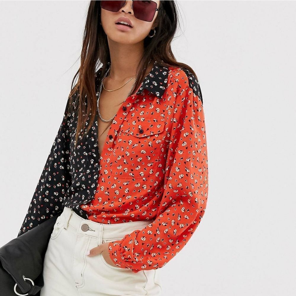 ONLY Mix Floral Shirt Size 38/M